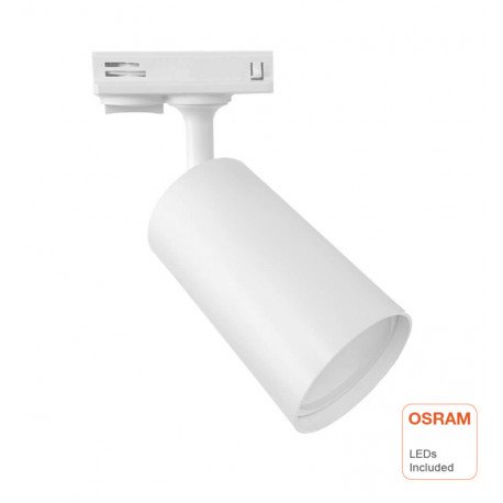 LED-railspot 10W eenfasig kantelbaar met GU10