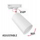 LED-railspot 10W eenfasig kantelbaar met GU10