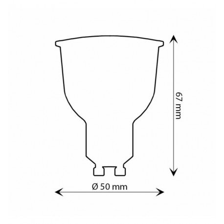 LED-railspot 10W eenfasig kantelbaar met GU10