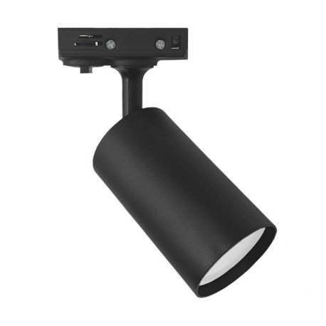 Led-railspot 10W monofase draaibaar zwart met GU10