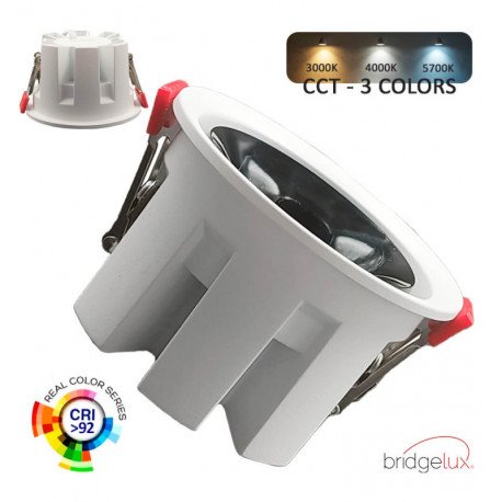 Inbouw downlight LED Luxury 6W-9W-12W 3CCT UGR11 CRI+92