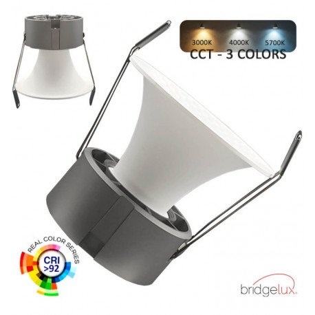 Inbouw led-downlight 6W-9W-12W UGR11 3CCT CRI+92
