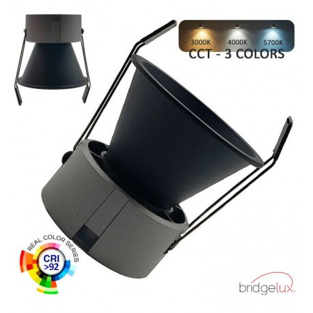Inbouw led-downlight 6W-9W-12W UGR11 3CCT CRI+92