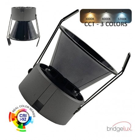 Inbouw led-downlight 6W-9W-12W UGR11 3CCT CRI+92