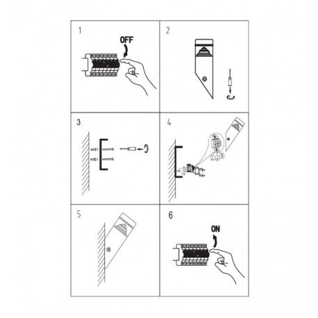 Aplique LED de pared exterior circular IP44 BREMEN 25cm