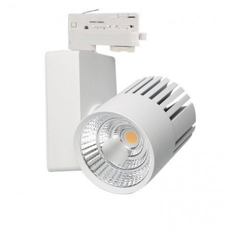 LED-schijnwerper 40W voor 3-fase rails 3CCT Bridgelux 4400 lm CRI+98