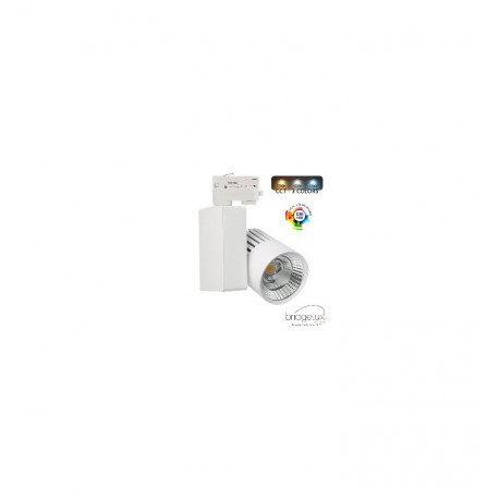 LED-schijnwerper 40W voor 3-fase rails 3CCT Bridgelux 4400 lm CRI+98