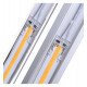 Transparante connector ledstrip COB en SMD 10mm IP20 zonder solderen