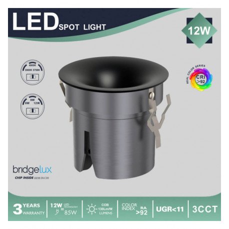LED Downlight OMNIA 3CCT UGR11 CRI+92 6/9/12W