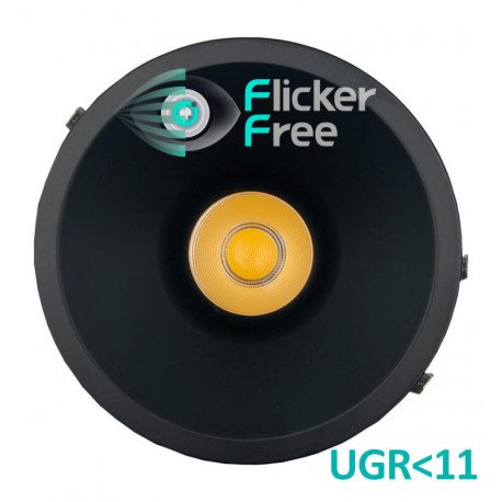 LED downlight OMNIA 3CCT 6/9/12W UGR11 CRI+92 front verwisselbaar