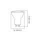 Ledlamp GU10 6W 38° OSRAM Chip DURIS E sin flicker