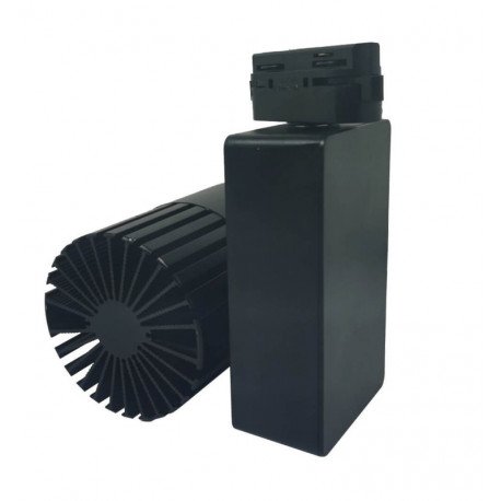 LED schijnwerper voor rail monofase 40W GRAZ zwart 3CCT CRI+98