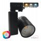 Led-schijnwerper 40W 3-fase rail zwart 3CCT CRI+92 Bridgelux