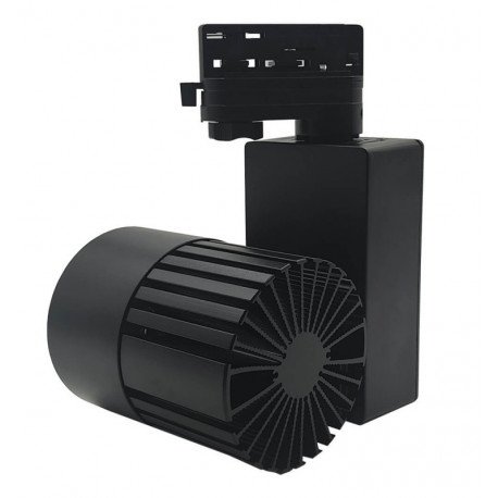Led-schijnwerper 40W 3-fase rail zwart 3CCT CRI+92 Bridgelux