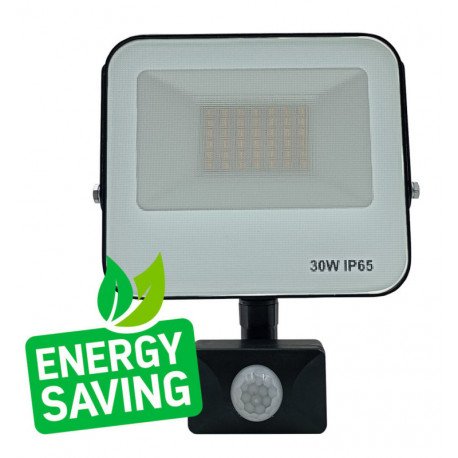 Foco Proyector LED 30W exterior con sensor PIR desmontable