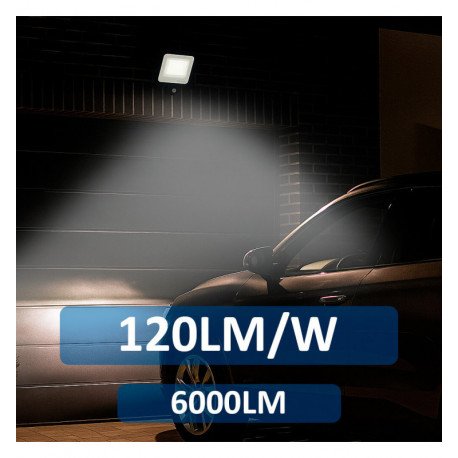 LED schijnwerper 50W buiten Aurora met PIR en afstandsbediening