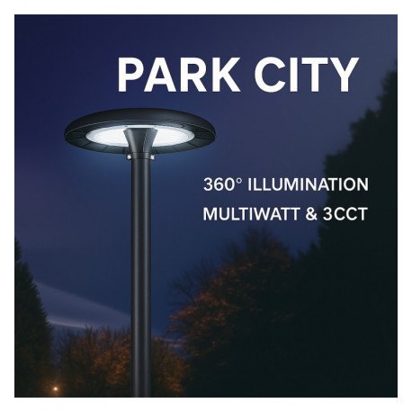 Farola LED exterior 40W-60W-80W PARK CITY 3CCT 150 lm/W