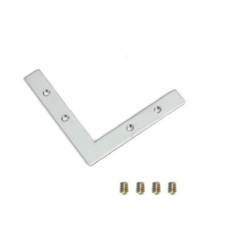 L-verbindings-/versterkingsbeugel voor aluminiumprofiel