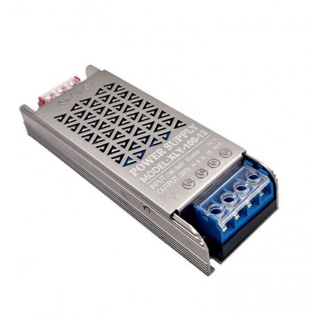 Voeding Slim 12V 100W voor ledstrips IP20