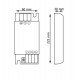 Voeding Slim 12V 400W voor ledstrips IP20