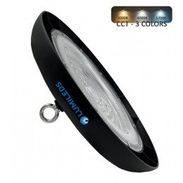 LED UFO high-bay 100W industriële lamp NEW TITAN 3CCT zonder knipperen