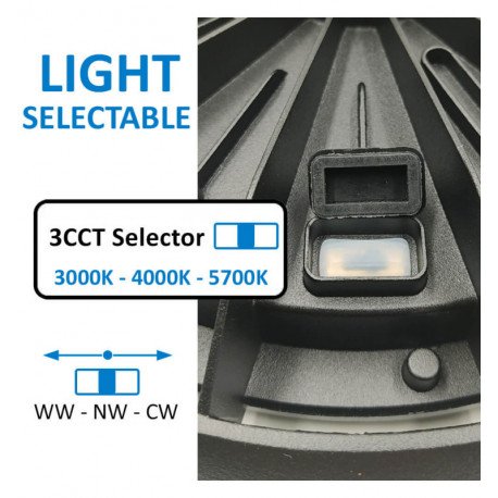 Campana LED UFO 100W industrial 3CCT New Titan sin parpadeo