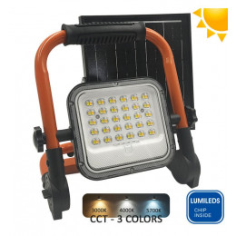 Draagbare solar led-schijnwerper 50W 3CCT IP65 voor buiten