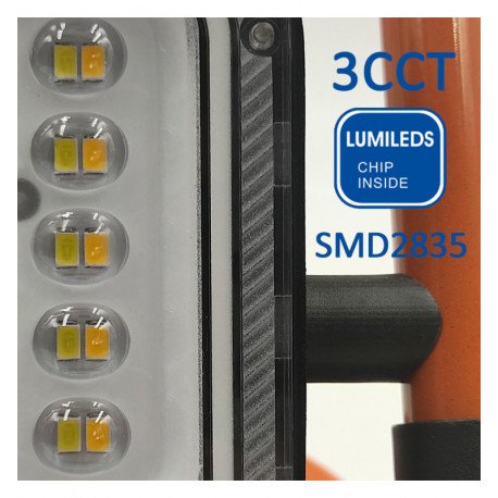 Proyector LED solar portátil 50W 3CCT IP65 para exterior