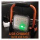 Draagbare solar led-schijnwerper 50W 3CCT IP65 voor buiten