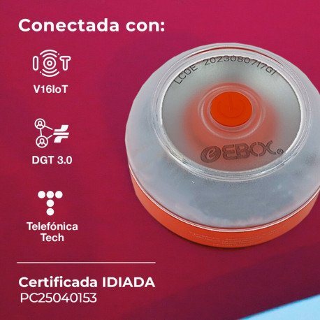 Led-baliza V16 nood DGT met geolocatie 3.0