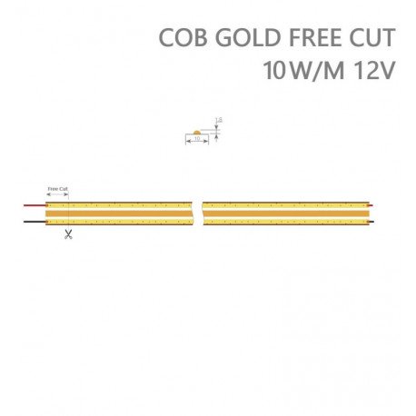 LED-strip 12V 26W EASY CONNECT 2 meter COB FREE CUT (knipbaar)