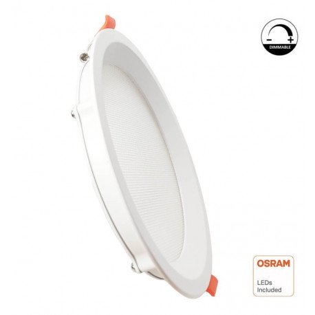 Downlight LED 24W rond dimbaar UGR17 met LIFUD OSRAM driver
