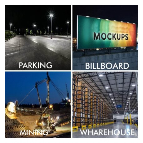 LED Floodlight 50W Outdoor IP65 60° Bridgelux 180Lm/W