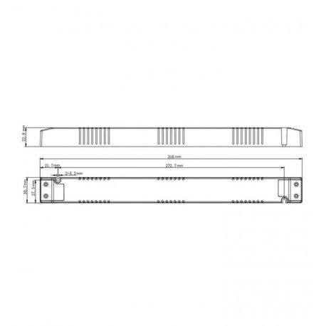 LED-driver 24V 100W Slim professioneel LIFUD zonder flikkering