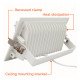 LED-schijnwerper 40W rechthoekig kantelbaar 3CCT 120° zonder flikkeren