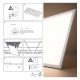 Led paneel 60x60 40W pack 10 slim frame 4000 lm 4000K
