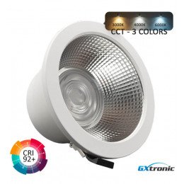 Downlight LED 30W GXtronic 3CCT CRI+92 IP65 Ø145mm