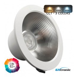 Downlight LED 60W GXtronic 3CCT CRI+92 IP65, inbouw Ø205mm