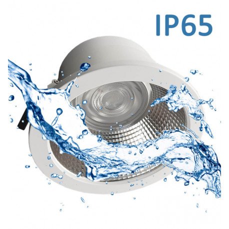 Downlight LED 60W GXtronic 3CCT CRI+92 IP65, inbouw Ø205mm