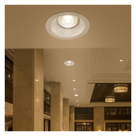 Downlight LED 60W GXtronic 3CCT CRI+92 IP65, inbouw Ø205mm
