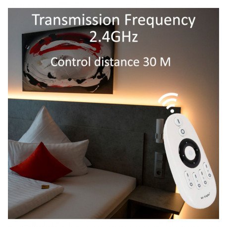 LED controller monocolor/CCT 12-24V 2,4GHz + RF-afstandsbediening