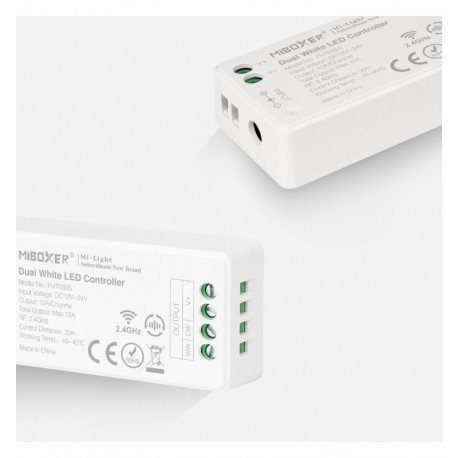 LED controller monocolor/CCT 12-24V 2,4GHz + RF-afstandsbediening
