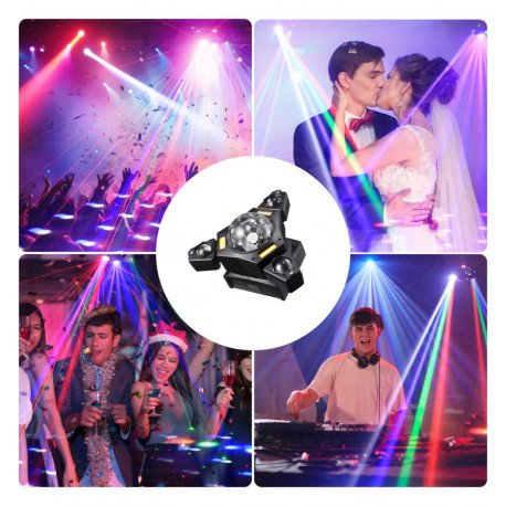 LED-schijnwerper 80W PRO BEAM RGBW met laser en DMX512