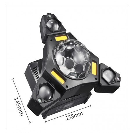LED Floodlight 80W PRO BEAM RGBW with Laser DMX512