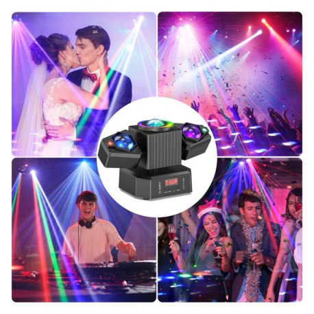 LED Moving Head 50W RGBW with Laser DMX512 19CH