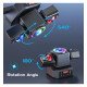 LED-schijnwerper met bewegend kop 50W RGBW, laser en DMX512 (19CH)