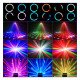 LED-schijnwerper met bewegend kop 50W RGBW, laser en DMX512 (19CH)