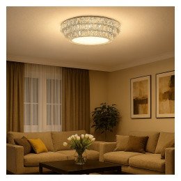 Lámpara LED decorativa 80W CCT con mando a distancia