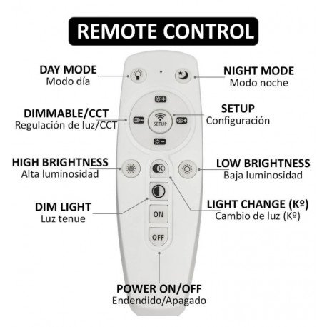 LED Decorative Lamp 80W CCT with Remote
