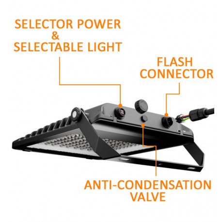 Proyector LED 100W exterior 3CCT IP65 160Lm/W MAXLITE